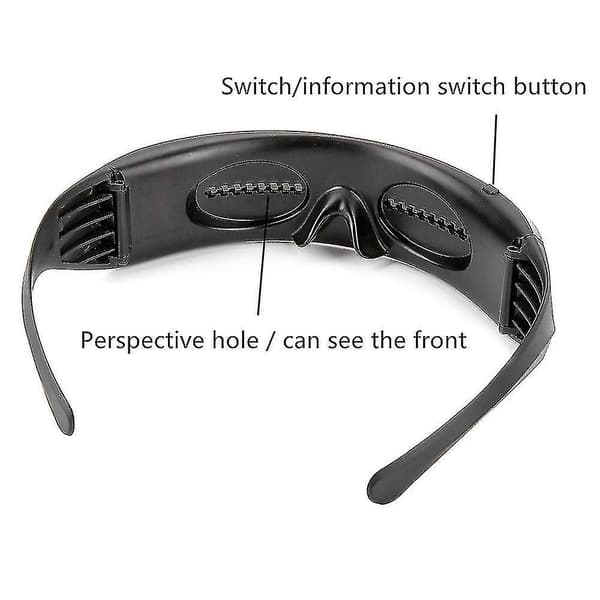 Anpassningsbara LED Bluetooth-glasögon för vuxna, blinkande display, gör-det-själv-textanimation DPM