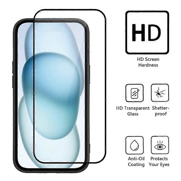 WANLONFENG XL-serien Kompatibel med Samsung Galaxy A05s 4G Skal Vågkant TPU-skydd med Härdat Glasfilm White