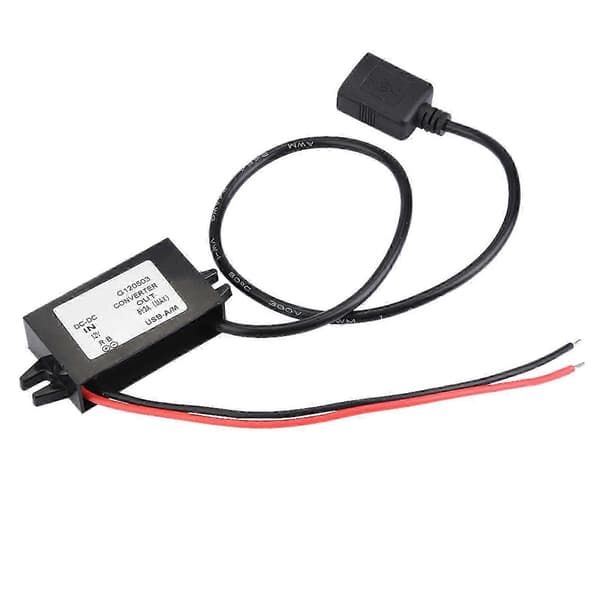 12V till 5V 3A DC-DC USB Buck Converter Strömförsörjningsmodul
