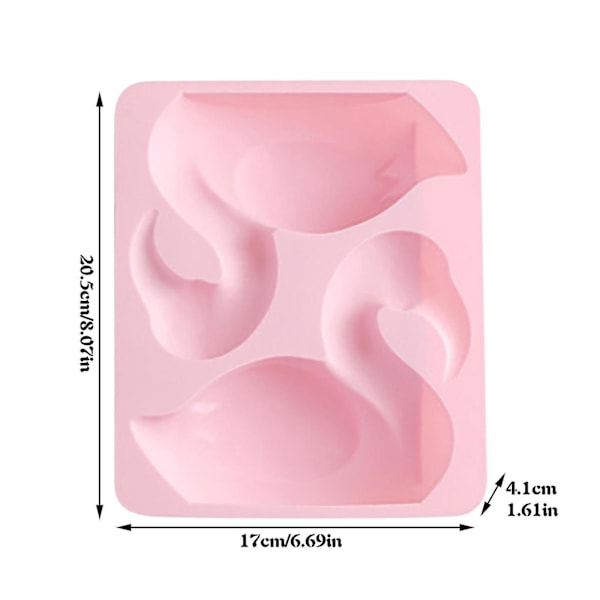 Påsk 3D Svanform Silikonkaka Chokladform DIY Handgjord Bakform Q