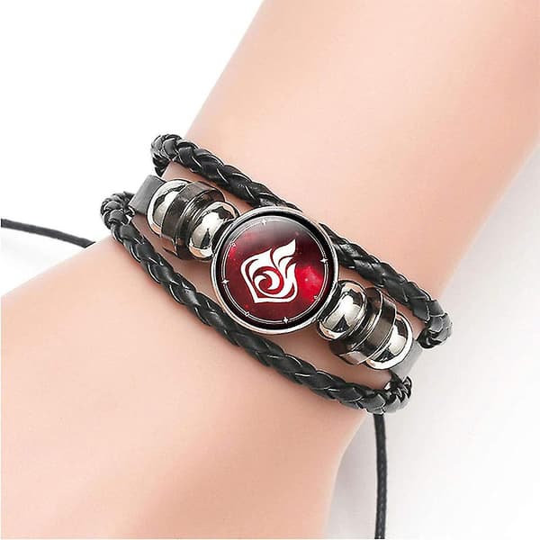 Armband Halsband Flätat Multilager Läder Vänskapsarmband Justerbart Snöre Armband