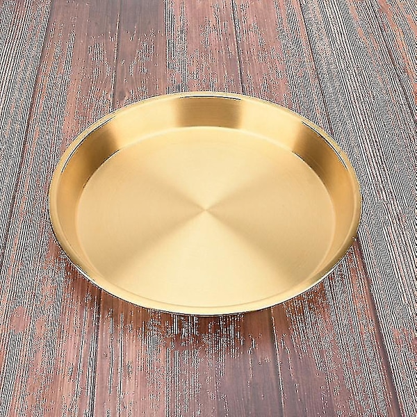 24x24cm Rund Kobber Messing Plade Bakke Til Bryllupsfest Event