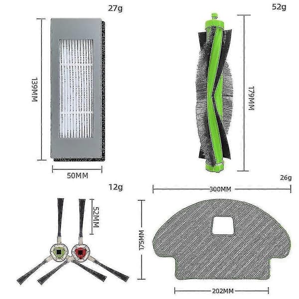15 deler reservedeler tilbehør til Irobot Roomba Combo 113 R113840
