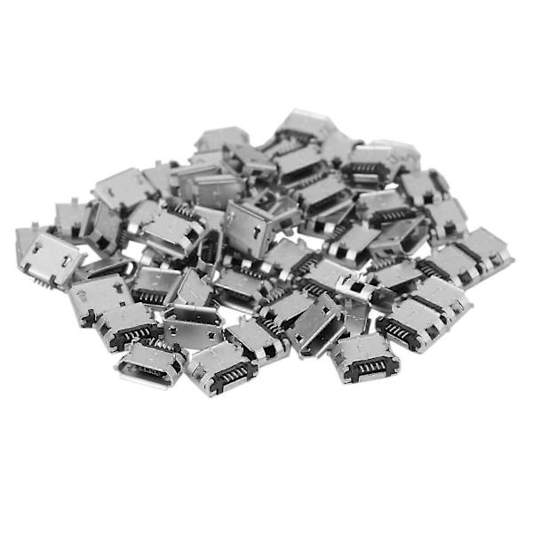 60 stk. Micro-USB Type B Hun 5 Pin SMT Placering SMD DIP Socket Stik