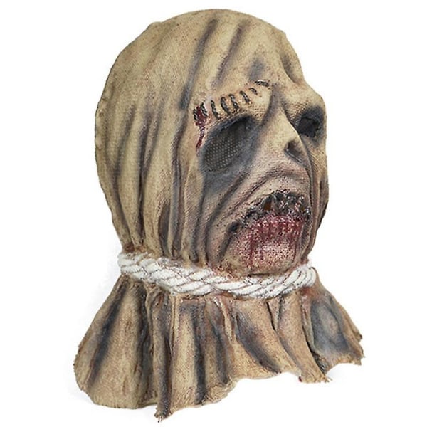 Halloween Scarecrow Prop Horrible Halloween Latex Scarecrow Prop Monitoiminen Scary Halloween Cosplay Cover Uudelleenkäytettävä