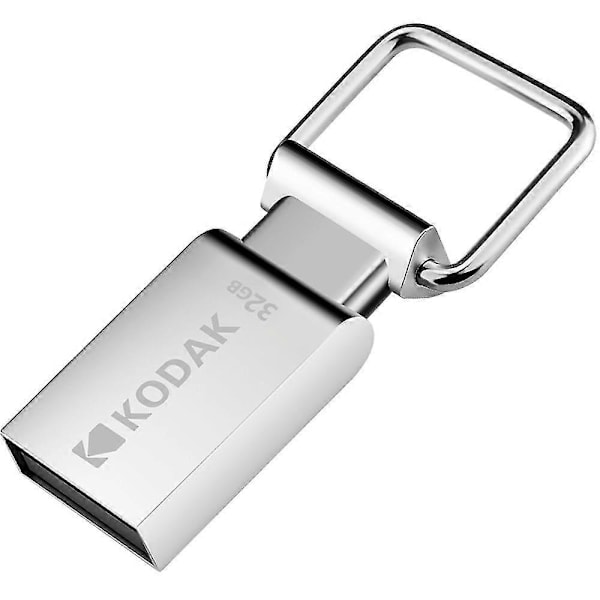 Kodak K112 64g U Disk Metal Bærbar USB Flash Drive Vandtæt Mini Memory Stick Bil Pen Drives Flashdisk Usb2.0 Sølv