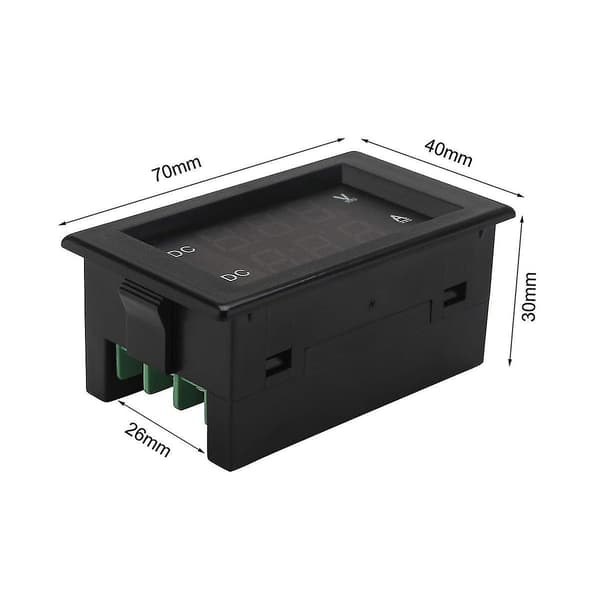 100V Digital Display AC Dobbel Display Spenningsamperemeter LED Digital Voltmeter Digital Display Amperemeter Hode Høy Presisjon