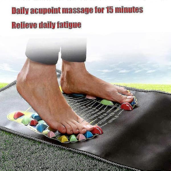 Fodmassage Måtte, zoneterapi Måtte Lindre Gå Massage Måtte -120*35cm