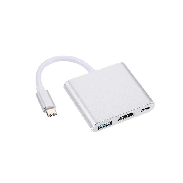 Usb 3.1 Type-c - Usb 3.0/ Hd/ Type-c Hub Usb-c 3-in-1 -sovitin Dongle Dock -kaapelin korvaaja Macbook Prolle, Dell Xps 13:lle