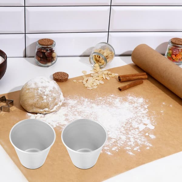 6 stk Nonstick Individuelle Kopper Popovers Sjokolade Smeltet Pudding Kopper Bringebær Form