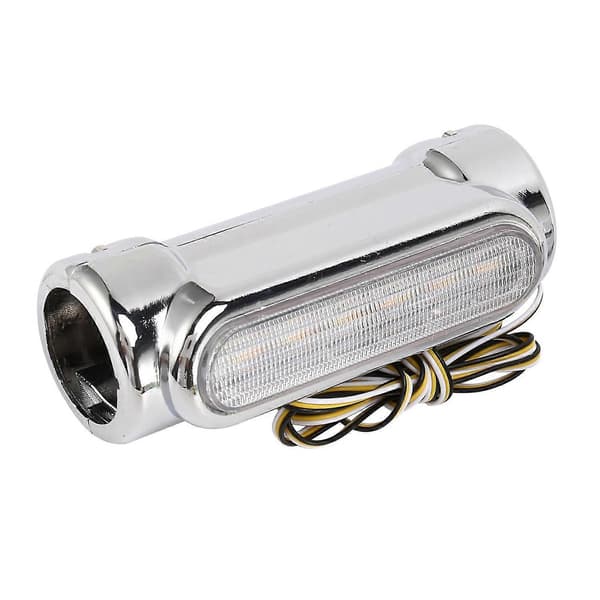 Motorcykel LED Highway Bar Switchback Kørelys/blinklys kompatibel med (sølv)