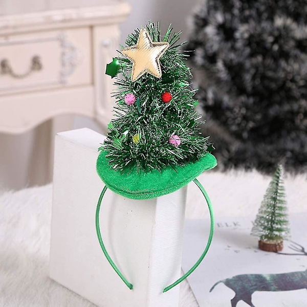 Julefrokost Dekoration Juletræ Hårbøjle (grøn) 1 Styk bd