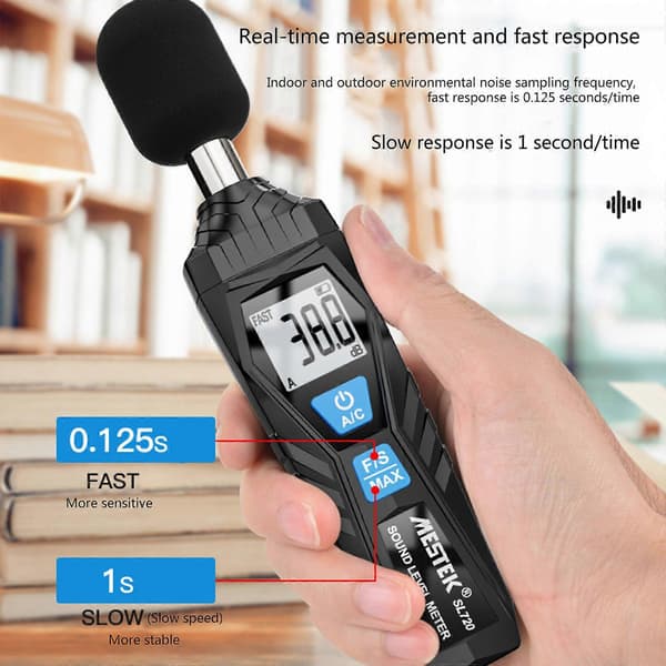 Digital lydniveau måler håndholdt audio støjmåler tester med LCD-display