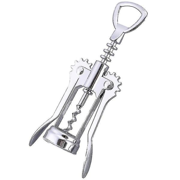 Multifunktionell Vin Öl Öppnare, Högkvalitativ Stark Zinklegering (1 Styck, Silver)