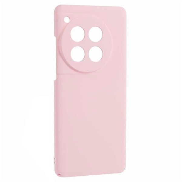Kompatibelt Skal för OnePlus 12 5G - Hudliknande Gummerad PC Stöttåligt Mobilskal Pink