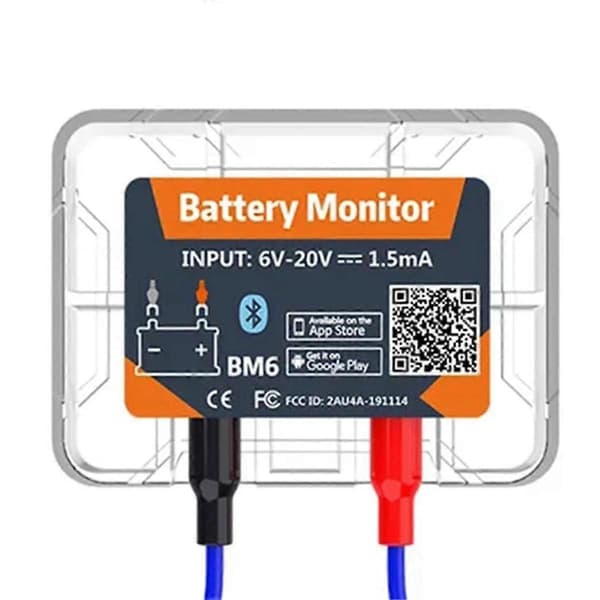 Trådlös Bluetooth 12V Batterimonitor BM6 med App för Batterihälsa