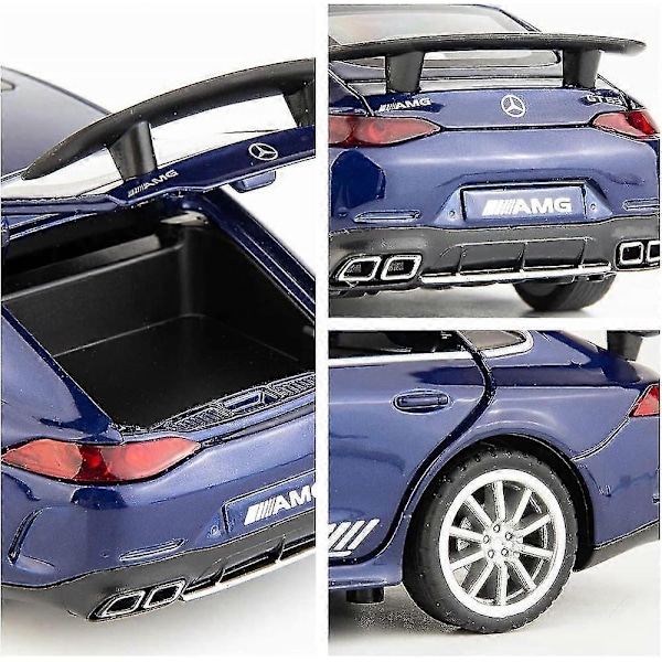 Metalliseos Automalli, 1/32 Painevalettu Auto Benz Amg Gt63 Automalli Vedettävä Äänellä ja Valolla Leluauto Pojille Tytöille Aikuisille Lahjaksi