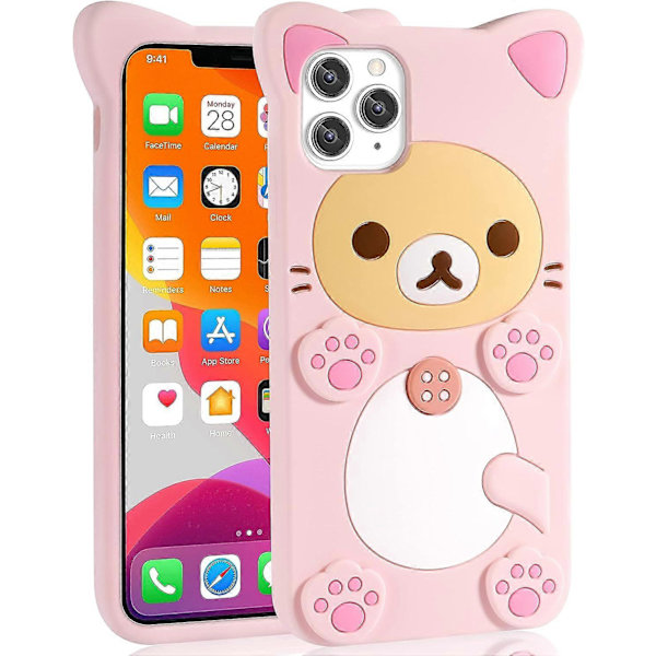 for Pink Bear deksel til iPhone 11 Pro Max
