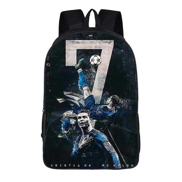 Football Star Cr7 Ryggsekk Skolesekk Travel Notebook Bag Gaver Til Barn Studenter style 10