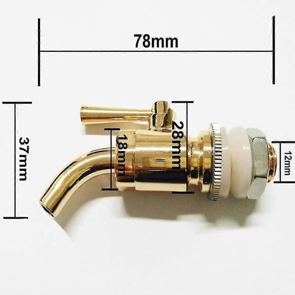 12mm Metal Vinfadehane Træfadehane Drikkefade
