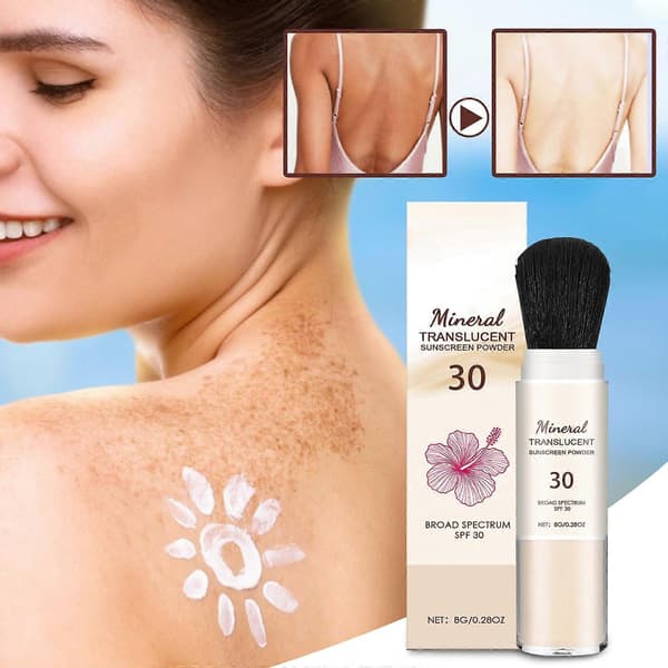Hawaiian Tropic Mineral Translucent Solcreme Pudder m/ Børste SPF 30