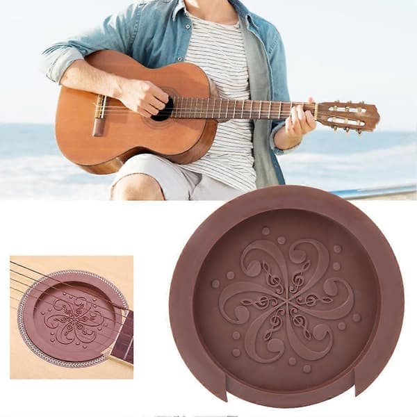 Gitar Silikon Lydhull Deksel Svak Lydbuffer Klassisk Gitar Tilbehør