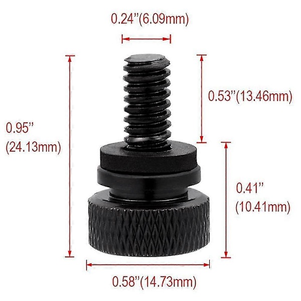 Seteboltskruer Hurtigmontering 1/4inch-20 Kompatibel for Touring Softail 1996-2021