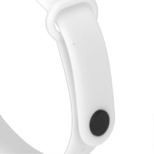 Mini Elektronisk Barnklocka Röd LED Enkel Student Sport Elektronisk Klocka med Silikonarmband Vit