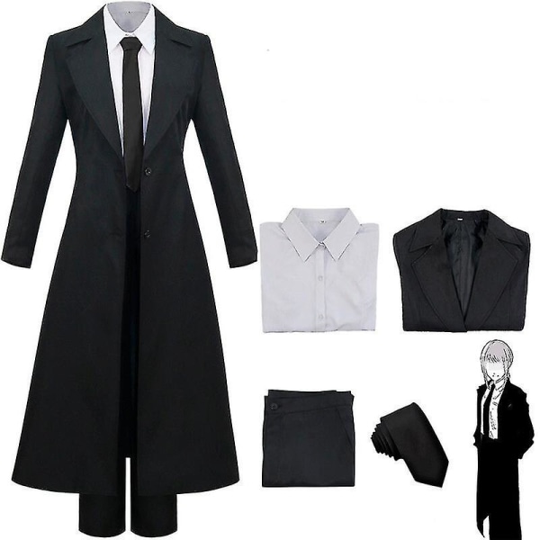 Motorsågsman Makima Cosplay Kostym Anime Outfit Uniform Kvinnors Jacka Kostym Set S