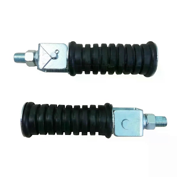 2 stk. Universal Motorcykel Bageste Passager Fodhvilere Fodpinde Fodstøtter 10 mm Gevind Motorcykel Bagpedaler