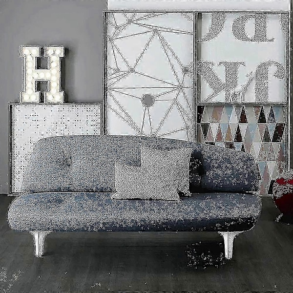 Sæt af metal sofaben, møbelben i moderne stil, sort