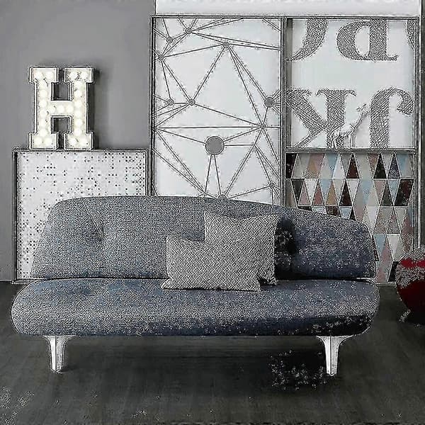 Sett med sofaben i metall, møbelben i moderne stil, svart