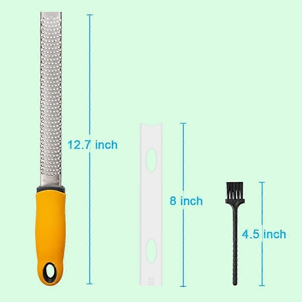 Citron Zester og Rivejern med Knivskarp Rustfri Stål Klinge