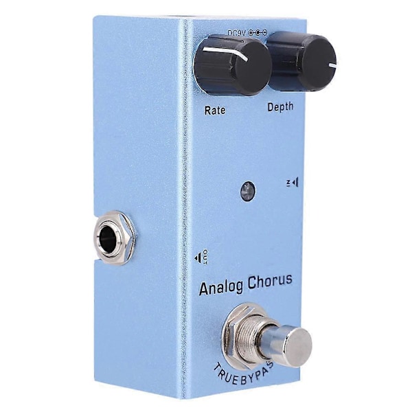Elektrisk Gitarr Effektpedal Analog Chorus Mini Enkel True Bypass Aluminiumlegering DC 9V JDF07
