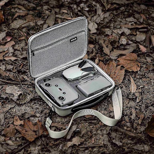 STARTRC Bärväska för DJI Mini 2 Drönare Fjärrkontroll PU Läder Axelväska TY