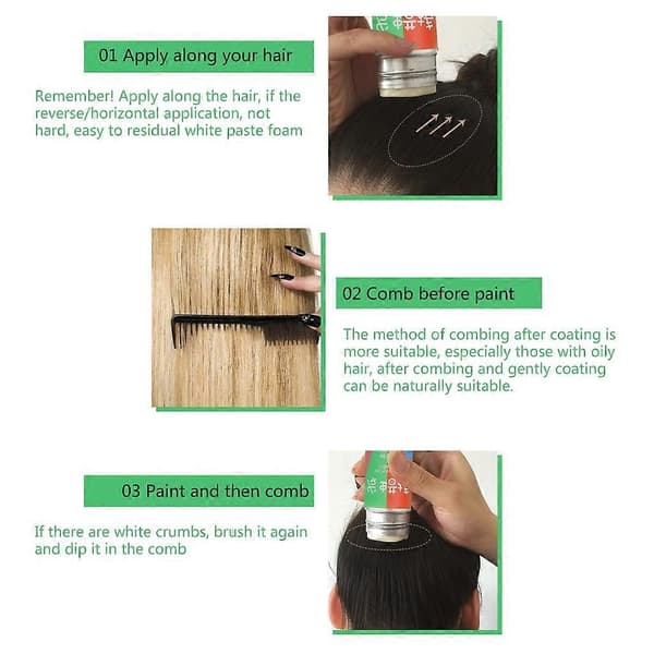 Edge Control Hårvoksstift Ikke-fedtende Styling Voksstift til Mænd, Kvinder