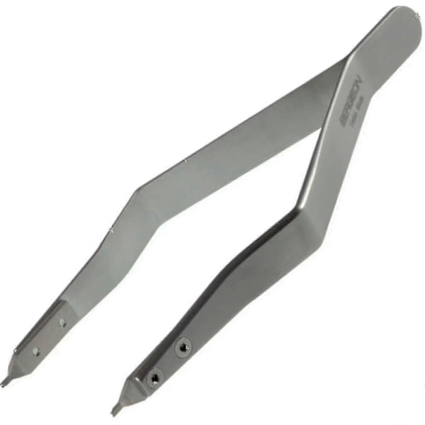 Bergeon 7825 Metallarmband Spänne Tång Fjäderstift Korn Tång Rostfritt Stål Ergonomiskt Urmakarverktyg, Silver