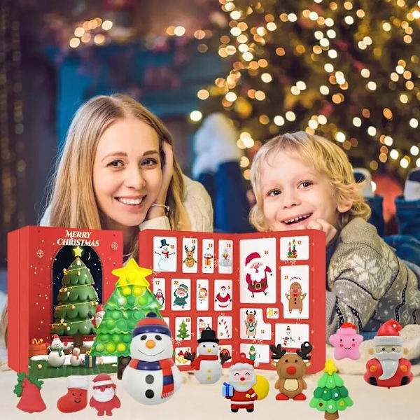 Joulun adventtikalenteri Joulupukki 24 päivän joulun lähtölaskentakalenterit uudenvuoden Navidad-lahja 2022 style 2