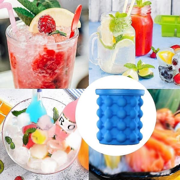 Gör små nugget-isbitar för cocktailis - Krossad ismaskin Cylinderformar för is