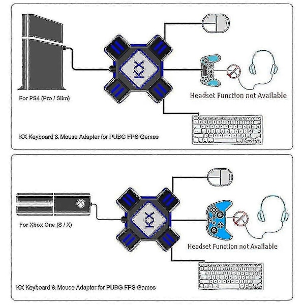 Tukee Ns/ Ps5/ Ps4 / Ps3 / X Series -sarjaa, näppäimistö- ja hiiren sovitin