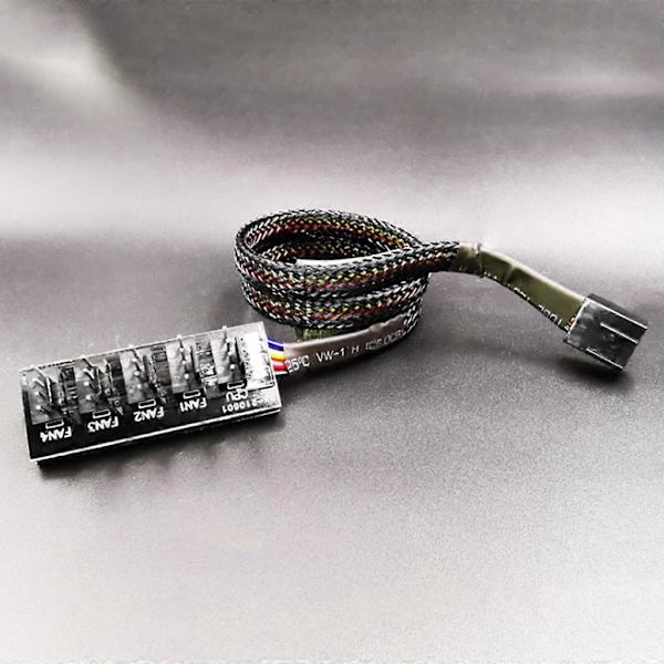 Chassis Blæser Hub CPU Køling 5 Port 4 Pin PWM Controller Multiple Punkter+Kabel