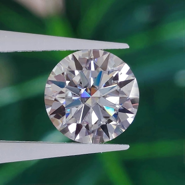 Äkta D Färglös Moissanite Lös Ädelsten Lab Diamant Vvs1 Klarhet Rund Briljantslipad För Smyckestillverkning Med Gra Certifikat