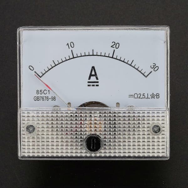 85c1-a DC Analog Amperemeter Panelmåler 30A Ampere Måler Strøm Mekaniske Amperemeter-dt