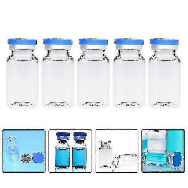 20 st Klara Flaskor Hållbara 10ml Headspace Flaskor Glasflaskor För Kosmetisk Vetenskap_Newway