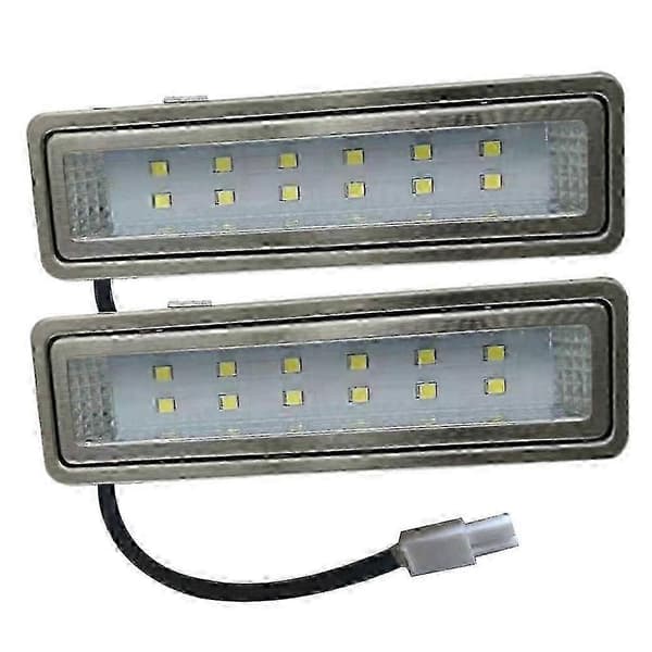 2-delt rektangulær emhættelyspanel 15W 120mm 12V DC 230V Ventilationspære Køkkenfilterlampe 20W Halogenækvivalent