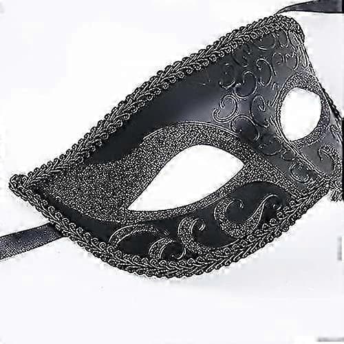 Glänsande Strass Maskeradmask Kombination Kostymmask