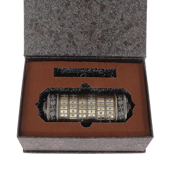 Da Vinci Code Legetøj Metal Cryptex Låse Bryllupsgaver Valentinsdag Gave