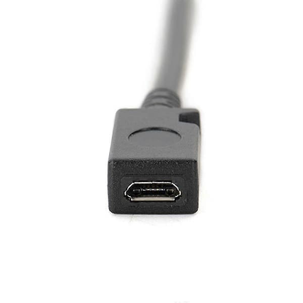 Micro USB Hona Till Mini USB Hane Adapter Laddare Konverter Kabel 13cm