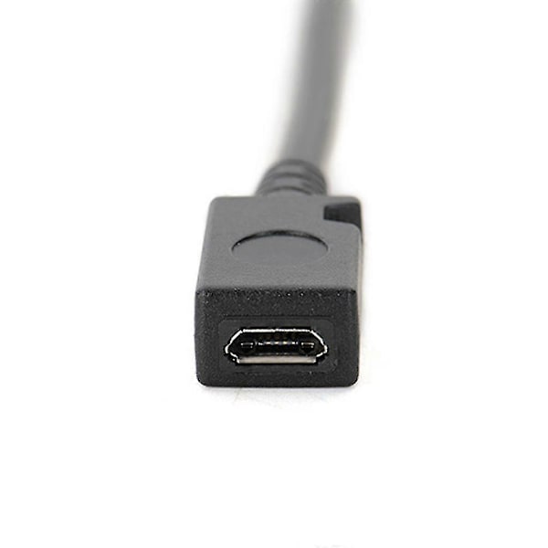 Micro USB Hun Til Mini USB Han Adapter Oplader Konverter Kabel 13cm