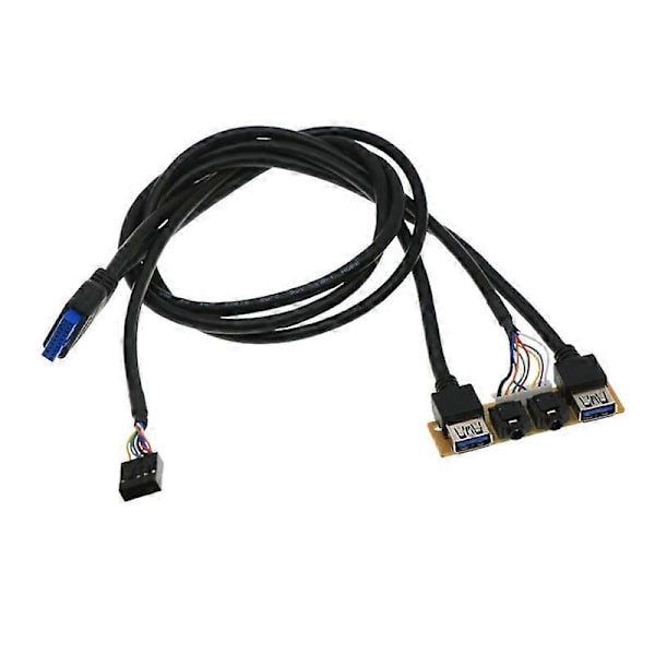 Frontpanel USB3.0+USB3.0+H D Audio Jack Porte I/O Board+Internt Kabel